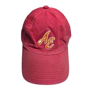American Eagle Outfitters AE Logo Baseball Cap Pink Orange One Size Hat VTG‎